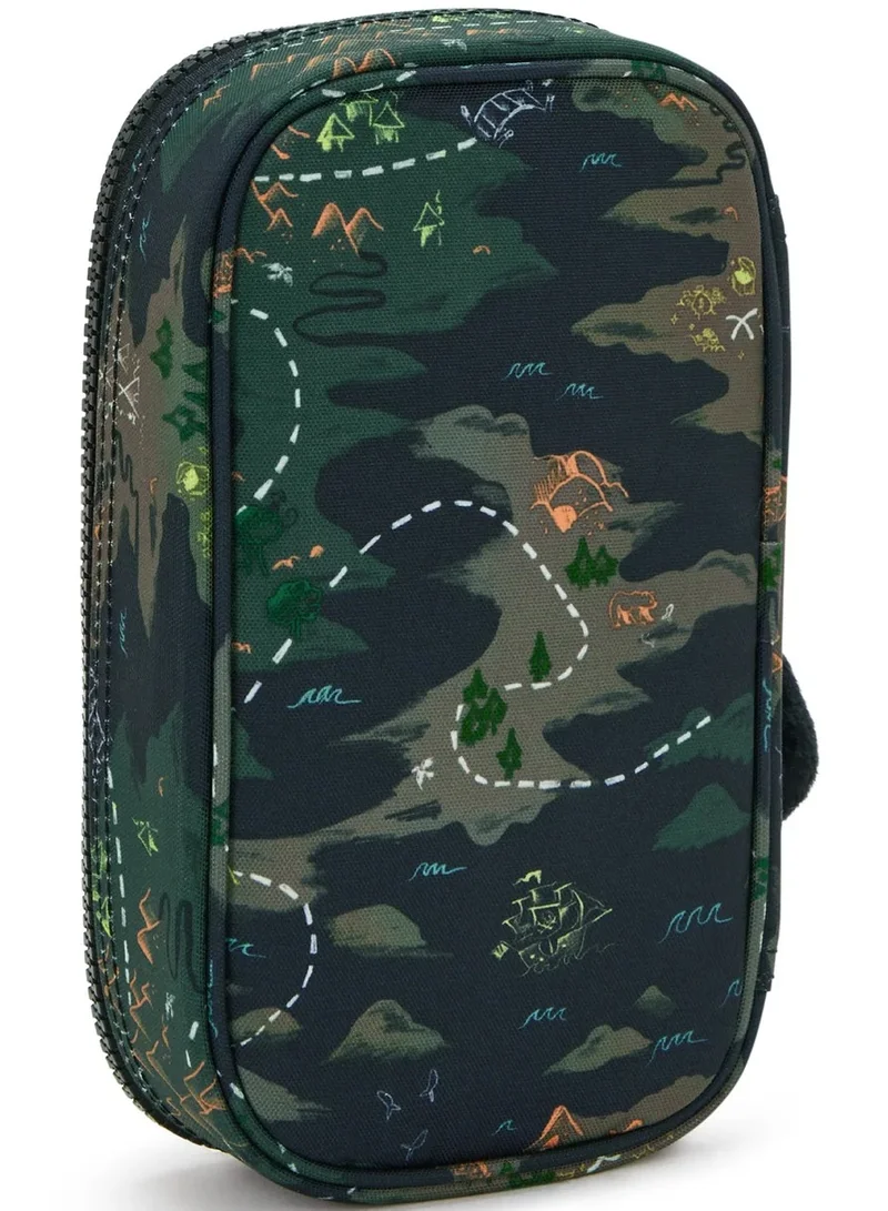 kipling 50 Pens Medium Unisex Pencase - Camo Treasure